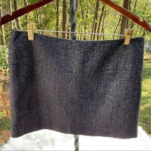 EXPRESS Black/Silver Shimmer Mini Skirt